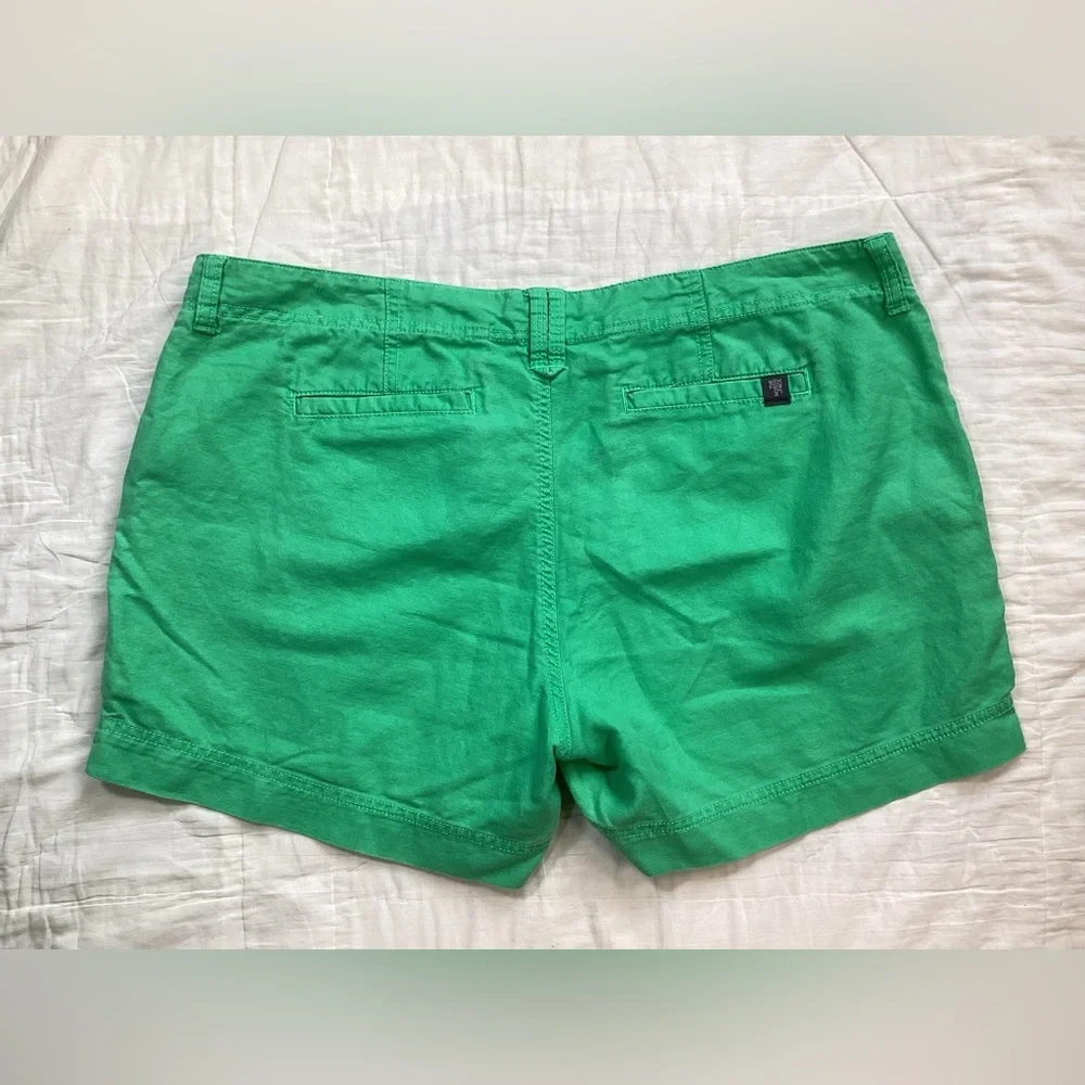 North Face Linen Blend‎ Green Shorts 14 Long